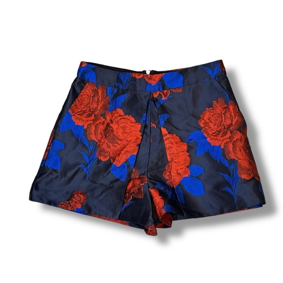 Endless Rose Pants - Revolve Endless Rose high waisted floral dress shorts jewel toned coquette sz S‎